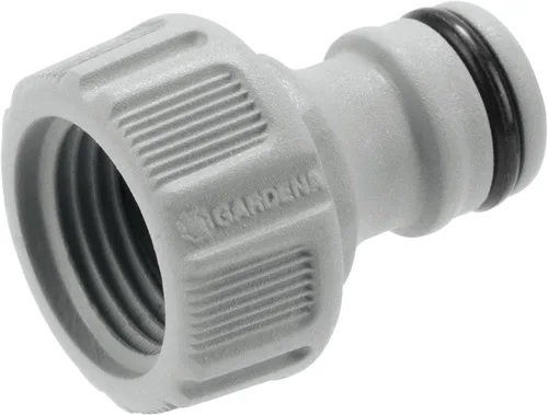 Vista 5 de Gardena Grifo Conector 0.827 in (G 1/2 pulgada): Adaptador para conectar una manguera de agua, tecnología anti-salpicaduras, sistema original a