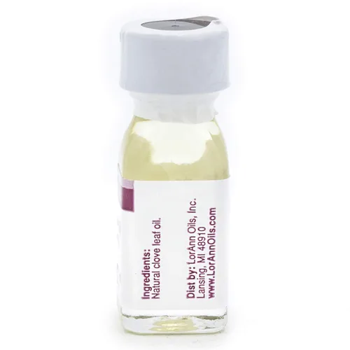 Vista 6 de LorAnn Aceite de hoja de clavo SS Sabor natural, 1 botella de dram (0.0125 fl oz - 0.1 fl oz - 1 cucharadita)