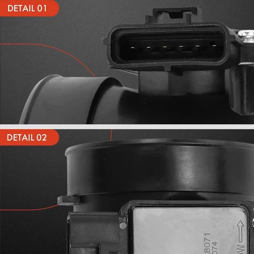 Vista 7 de A-Premium Conjunto de sensor de flujo de aire masivo [6 pines, 8 cilindros 4.6L] Compatible con Mercury Marauder 2003-2004