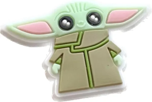 Vista 3 de Dijes unisex para zapatos para adultos Star Wars Baby Yoda, personajes para zapatos para niños y niñas, Caucho, No es una piedra preciosa