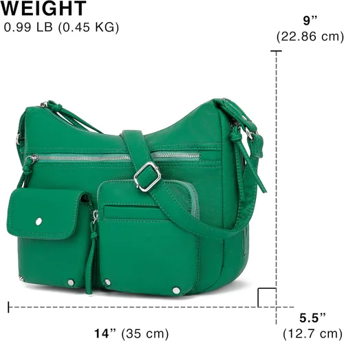 Vista 3 de Scarleton bolsa de hombro con múltiples bolsillos H1407