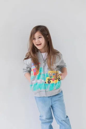 Vista 3 de CoComelon JJ - Sudadera con capucha de forro polar con cremallera y chip de sonido iTalk