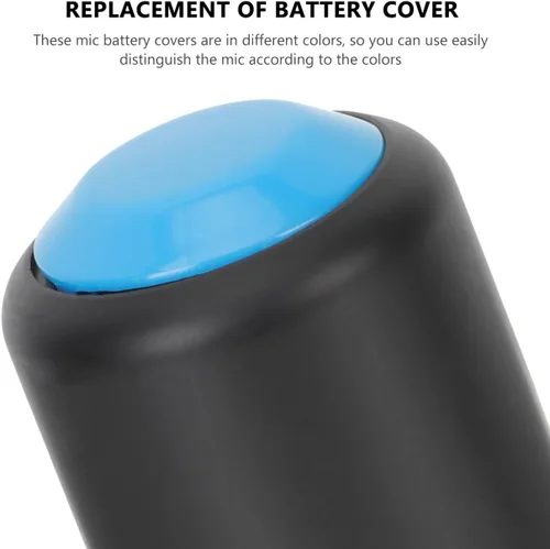 Vista 6 de 3 tapas de batería de micrófono para micrófonos compatibles con Shure Durable Fácil Instalación Cubierta de batería de repuesto para micrófono