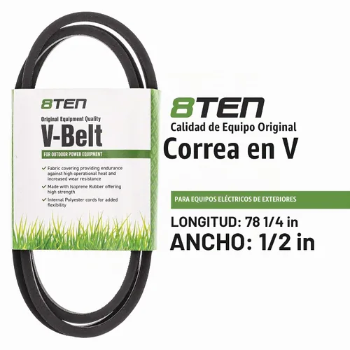 Vista 2 de 8TEN Correa de transmisión para MTD Cub Cadet LT1045 LT1046 LT1050 LT1042 SLT1554 GT1554 954-0461 754-0461