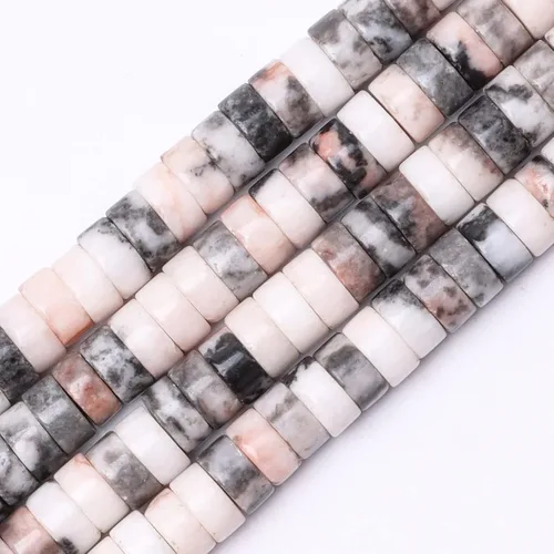 Vista 48 de Cuentas Heishi de piedra natural para hacer collares, cuentas pequeñas de piedra redonda plana de 0.116 pulgadas x 0.039 pulgadas para hacer joyas
