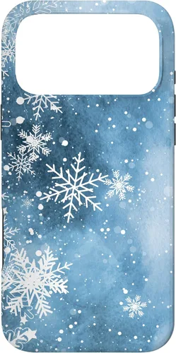 Vista 22 de Funda para iPhone 17 con diseño de copos de nieve con diseño de cristales helados