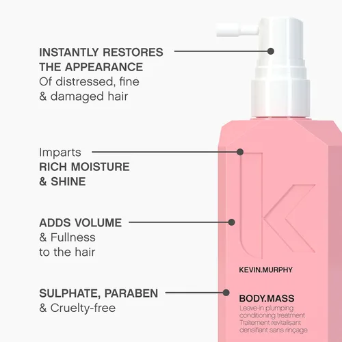 Vista 4 de Tratamiento Body.Mass de Kevin Murphy para dar volumen al cabello, sin enjuague, 3.4 oz
