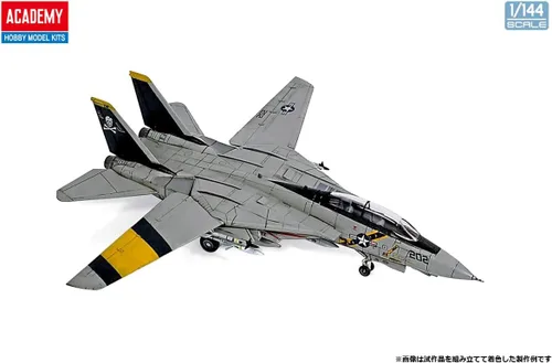 Vista 5 de Academy 120116 492626 1/144 USN F-14A Vf-84 Jolly Rogers, multicolor