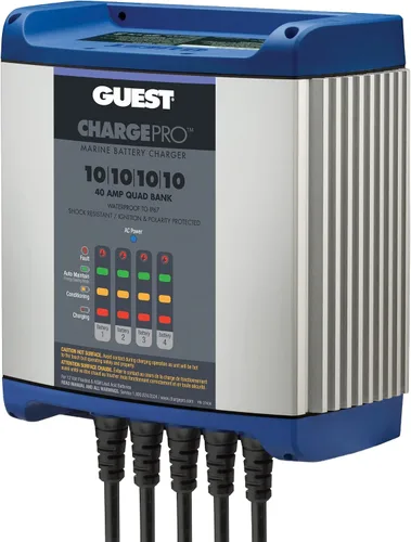 Vista 11 de Guest 2707A Guest - Cargador de batería a bordo 8A/12V, 2 bancos, entrada de 120 V