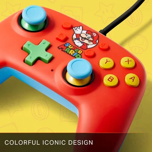 Vista 7 de Super Mario Bros Mario Medley Nano Wired Nintendo Switch Controller