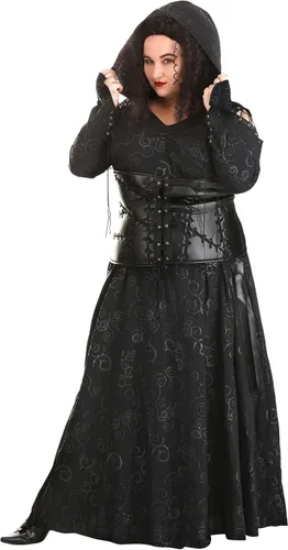 Vista 4 de Disfraz de Harry Potter Bellatrix de talla grande para mujer