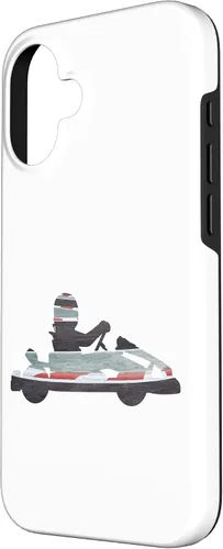 Vista 2 de Funda para iPhone 16 Go Kart Racing Race Track