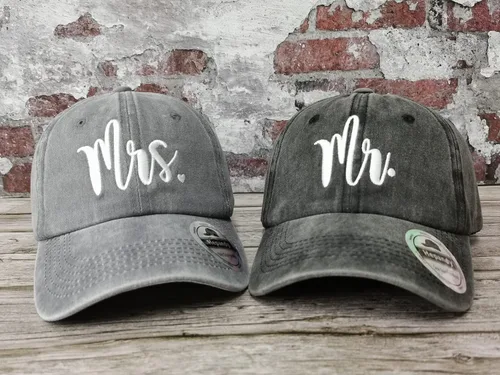 Vista 22 de Hepandy Mr Mrs Mom Dad Captain First Mate Mama and Mini Sombreros de béisbol