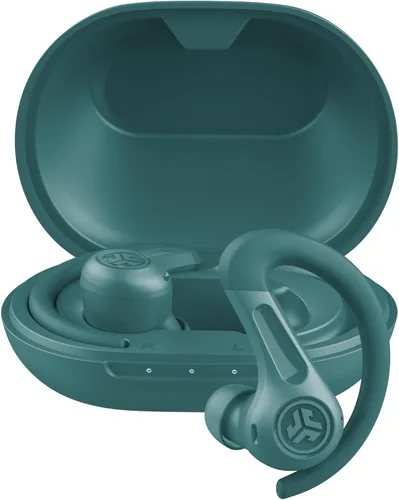 Vista 8 de JLab JBuds Sport ANC 4 True Wireless Bluetooth Audífonos + Estuche de Carga, Grafito, Controles de Deslize + Toque, Cancelación Activa de Ruido