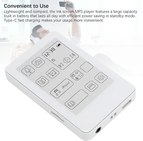 Vista 8 de Reproductor de MP3 de pantalla de 2.7 pulgadas, reproductor de música con sonido de alta fidelidad Bluetooth 5.0, reproductor de música MP3