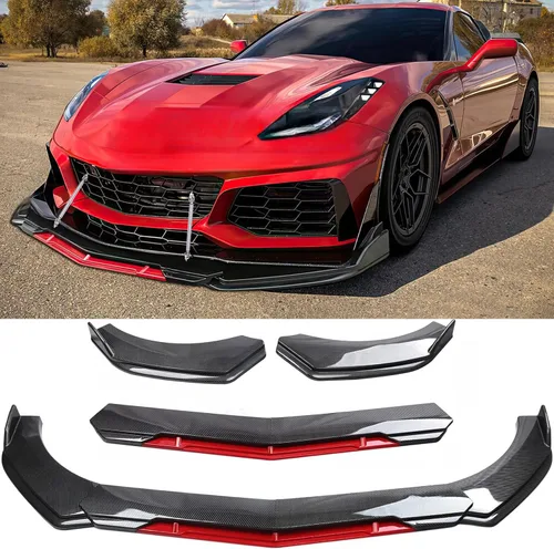 Vista 12 de DREAMOTOR Alerón Divisor Universal Ajustable para Parachoques Delantero de Automóvil, Labio Barbilla Spoiler, 4 Piezas, Protector Difusor Compatible