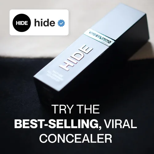 Vista 9 de HIDE Corrector líquido, corrector de cobertura media a completa para imperfecciones, ojeras y cicatrices debajo de los ojos, corrector sin aceite