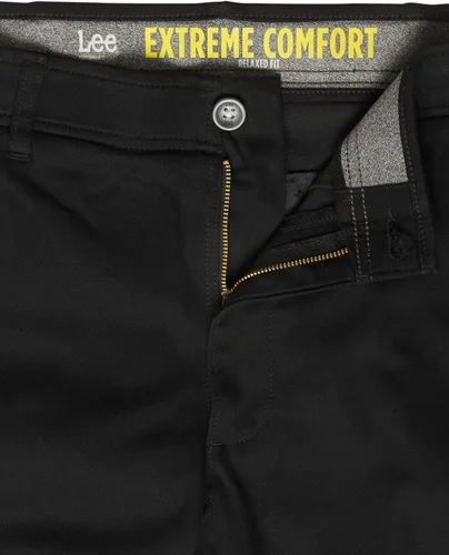 Vista 23 de Lee Pantalón cónico relajado con frente plano Extreme Motion para hombre