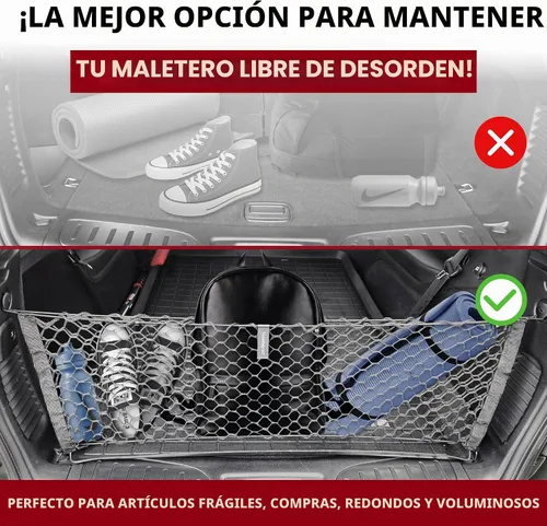 Vista 5 de Red de carga de malla para maletero estilo sobre para Dodge Durango SXT GT SRT 1998-2026 – Accesorios de coche – Organizadores y almacenamiento