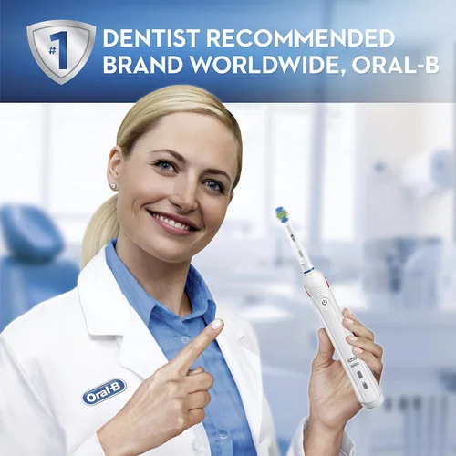 Vista 6 de Oral-B Cepillo de dientes eléctrico recargable ProAdvantage 1500, alimentado por Braun (2 unidades)