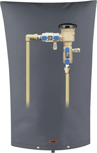 Vista 42 de Cubierta aislante de tubería para prevención de reflujo (5°F) – Bolsa aislada para válvula de aspersor de riego – Cubierta de bomba de pozo de agua