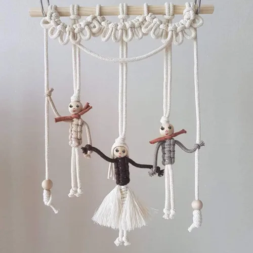Vista 3 de Milisten 100 cuentas redondas de madera natural con cara sonriente de 0.551 in para manualidades, pulseras, collares, joyas, guirnalda de macramé