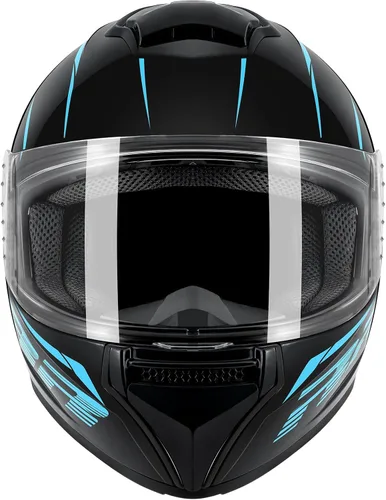Vista 2 de Cascos de motocicleta de cara completa para adultos, casco de motocicleta para hombres y mujeres, aprobado por DOT con 2 viseras extraíbles