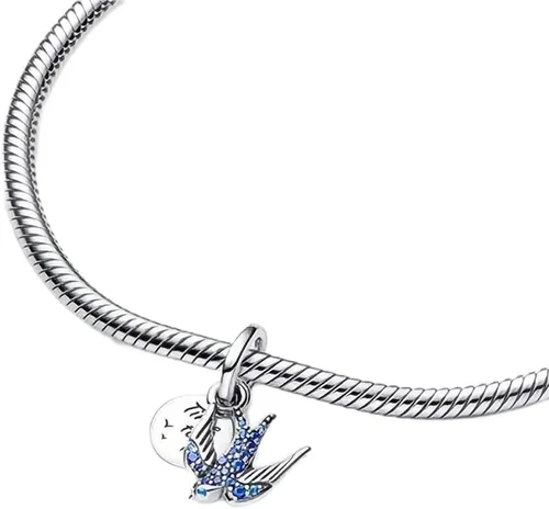 Vista 4 de Colgante de plata de ley 925, joyería para niña, regalos para mujer, pulsera y collar