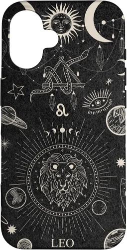 Vista 32 de Galaxy Zodiac Sign Astrological Celestial Aesthetic Leo Case for iPhone 17