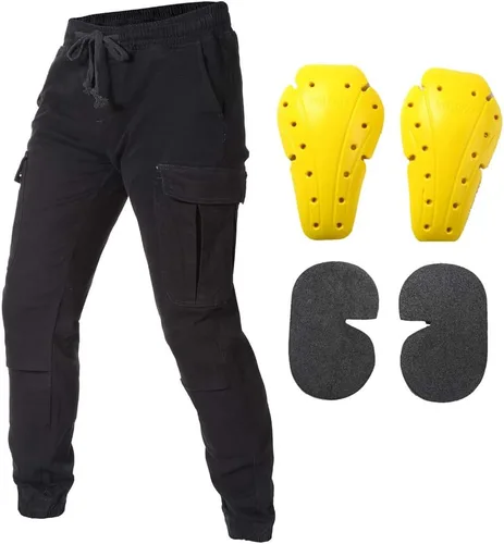 Vista 10 de Pantalones vaqueros de motociclista con pantalones cargo de armadura para hombres y mujeres