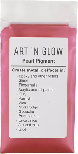 Vista 10 de Art 'N Glow Pigmento en polvo de perla de mica, 0.88 onzas, pigmento de perla fina para resina epoxi, gran opción para creativos, pinturas