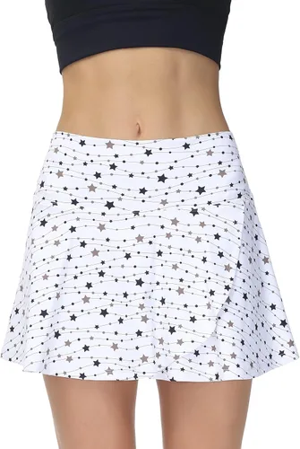 Vista 5 de Millie Rose - Faldas de tenis Bonita falda de golf Falda de pickleball de cintura alta con pantalones cortos y bolsillo para pelota