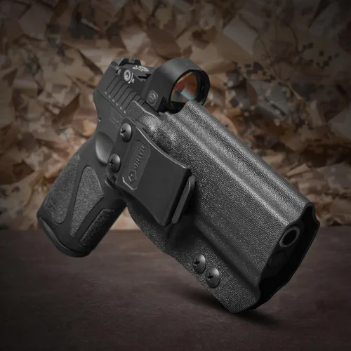 Vista 6 de GRITR IWB Kydex Right/Left Hand Concealed Carry Pistol Holster Compatible with Taurus G3 - Optic Cut, Open Bottom, 1.5" Belt Clip, Adjustable