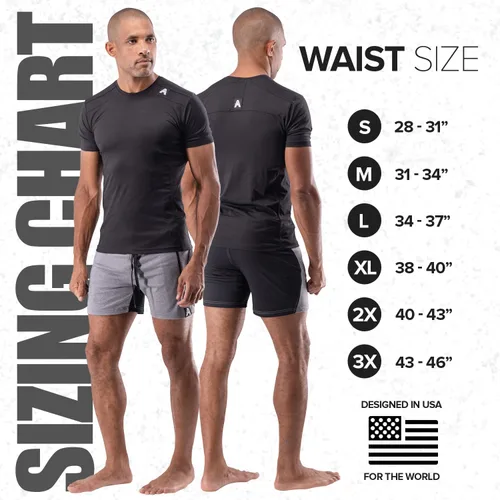 Vista 4 de Anthem Athletics Dominance 5 Inch Men's Gym Shorts - Zipper Pocket Short for Bodbybuilding, Lifting, Workout & Running
