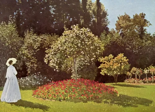 Vista 2 de Noah Jigsaw Puzzle Claude Monet - Mujer en el jardín 1000 piezas