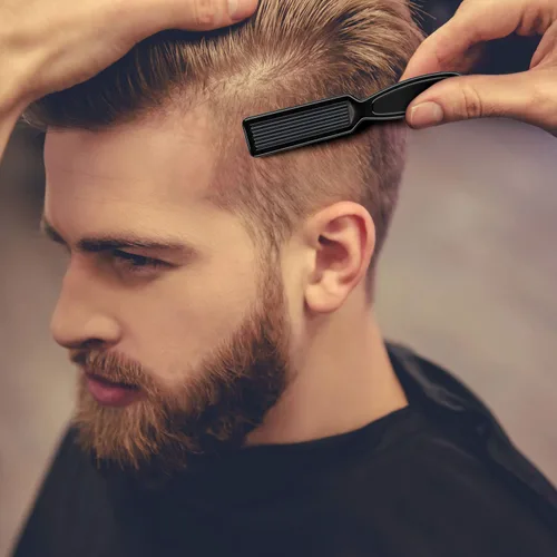 Vista 7 de Patelai 12 cepillos para cortaúñas para peluquero, color negro