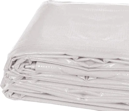 Vista 9 de Lona resistente, lona 100% impermeable de vinilo de PVC de 12 mil de grosor para camping, cubierta protectora gruesa multiusos, a prueba de clima