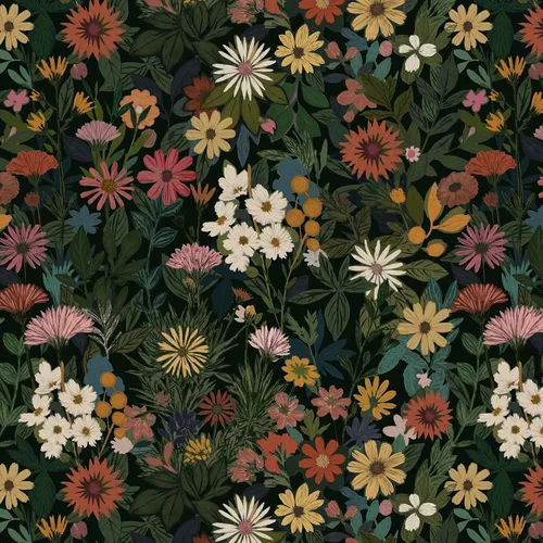 Vista 9 de Papel tapiz floral para despegar y pegar, extraíble, impermeable, azul marino/rosa/naranja, papel de contacto para dormitorio, baño, pared
