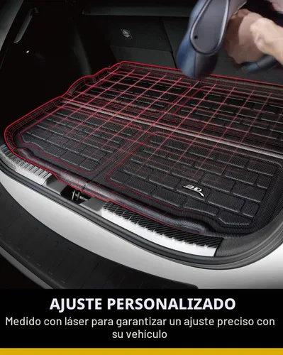 Vista 4 de 3D MAXpider Forro de carga Kagu de ajuste personalizado (negro) compatible con Tesla Model Y 2020-2025 - Forro de carga frontal