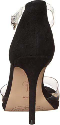 Vista 3 de Jessica Simpson Women's Daisile Faux Leather Ankle Strap Stiletto Heeled Sandal