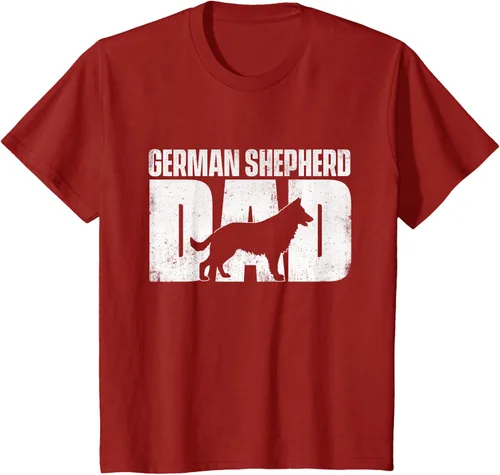Vista 46 de Camiseta de pastor alemán para el día del padre del dueño de perros caninos, Negro