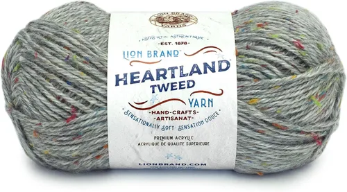 Vista 40 de Lion Brand Yarn Heartland Yarn, Hilo de Peso Medio para Tejer, Ganchillo y Manualidades, 1 Paquete, Great Smoky Mountains Grandes Montañas Humeantes