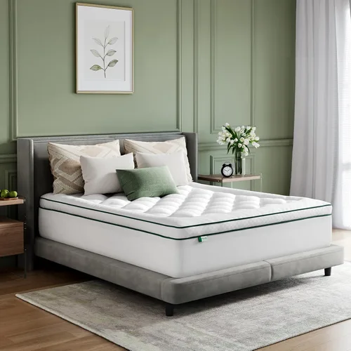 Vista 10 de Novilla Cubrecolchón Twin, Pillow Top suave para cama de dormitorio, funda de colchón acolchada transpirable con bolsillo profundo, relleno