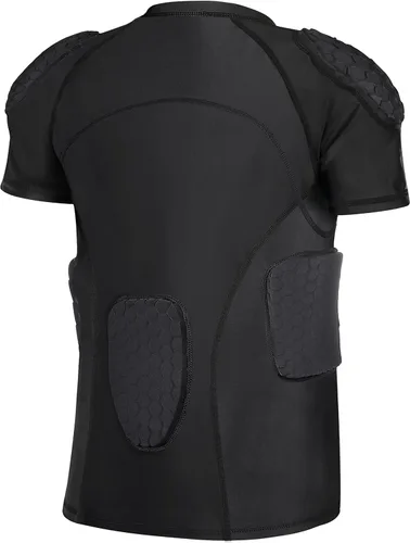 Vista 3 de Protector de costilla de fútbol Protector de pecho acolchado para béisbol fútbol baloncesto
