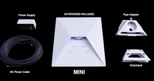 Vista 2 de SpaceX Starlink - Mini antena satelital portátil de 4ª generación con tecnología Phase Array - Kit de Internet Star Links de alta velocidad