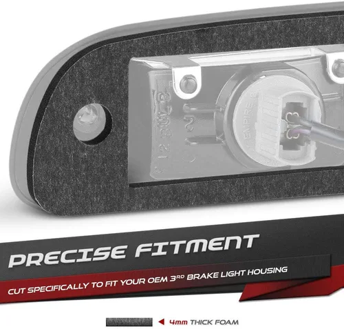 Vista 4 de VIPMOTOZ Junta de sello de la lámpara de freno de la tercera luz de freno para 2002-2008 compatible con Dodge RAM 1500 2500 3500 Pickup Truck