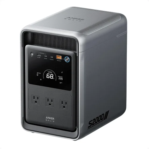 Vista 13 de Anker SOLIX S2000 Estación de energía portátil con panel solar de 400 W