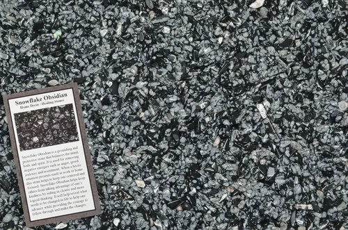 Vista 31 de Fantasia Materiales: 1 libra de piedras de tamaño de chip de aguamarina pulida con tarjeta de identificación