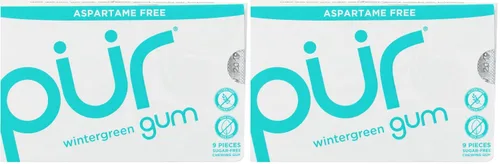 Vista 9 de PUR Goma Wintergreen Gum - 1 paquete (9 piezas)