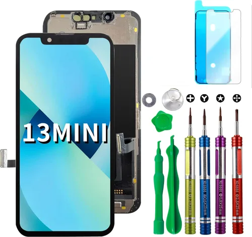 Vista 12 de Reemplazo de pantalla LCD para iPhone 12 Mini 5.4 pulgadas (A2176, A2398, A2400, A2399) Pantalla táctil Digitalizador Marco Asamblea